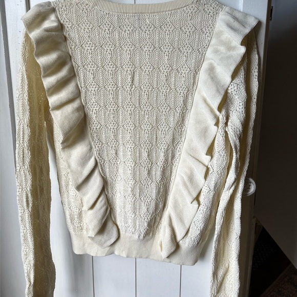 Aritzia Wilfred Women's Cream Knit Sweater size large - Picture 8 of 8